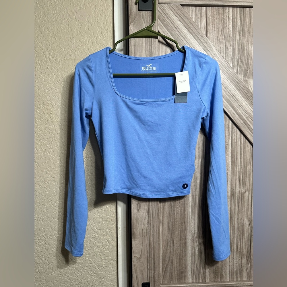 Hollister Long Sleeve Crop Shirt